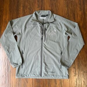 MARMOT Tempo Jacket Gray Full Zip Softshell Water Resistant X-Team